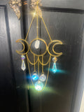 Triple Moon Goddess Suncatcher