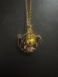 Peek A Boo White Rabbit Necklace