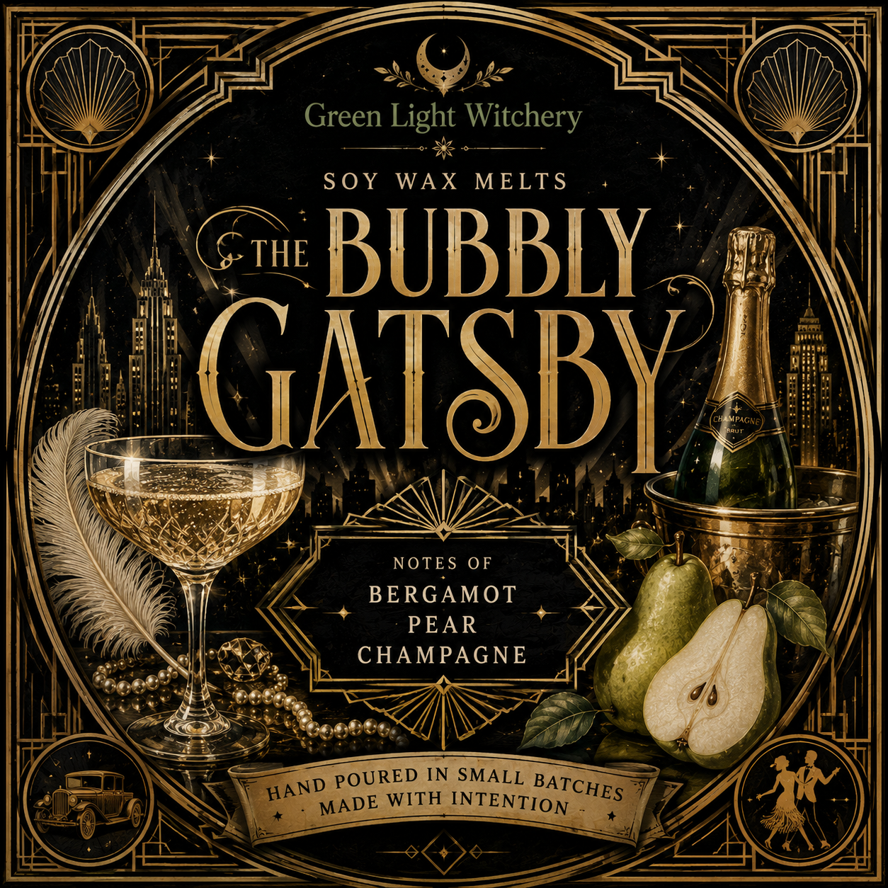 The Bubbly Gatsby Candle