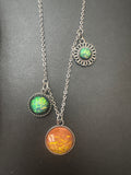 Sparkly Pendants Necklace